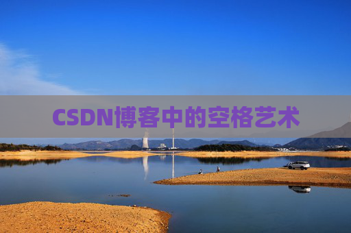 CSDN博客中的空格艺术